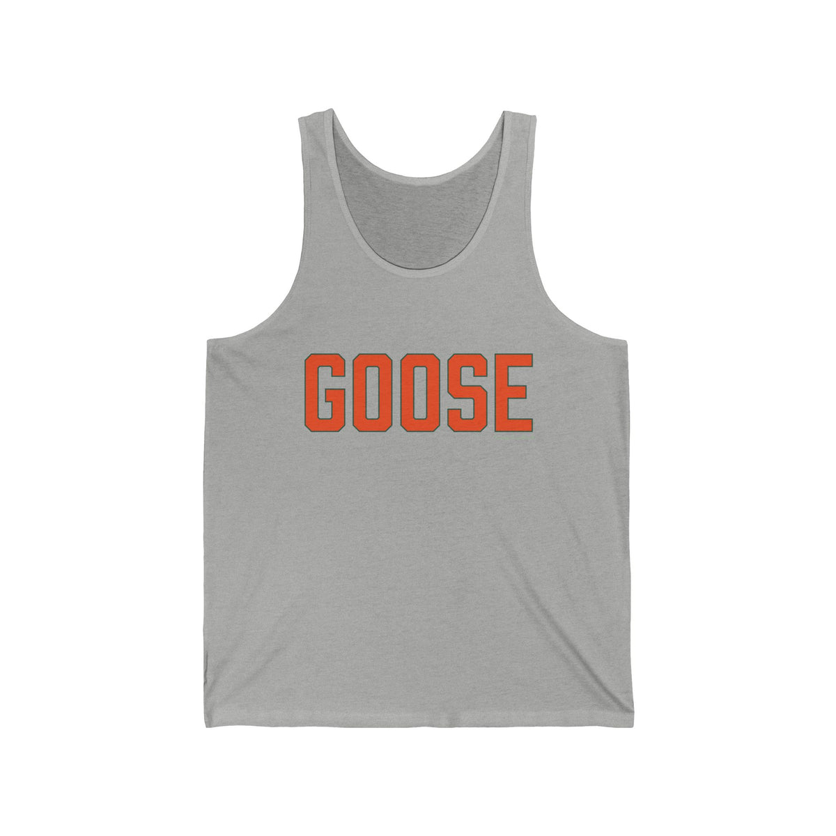 Goose Zip Code - Orange & Green Unisex Jersey Tank Top