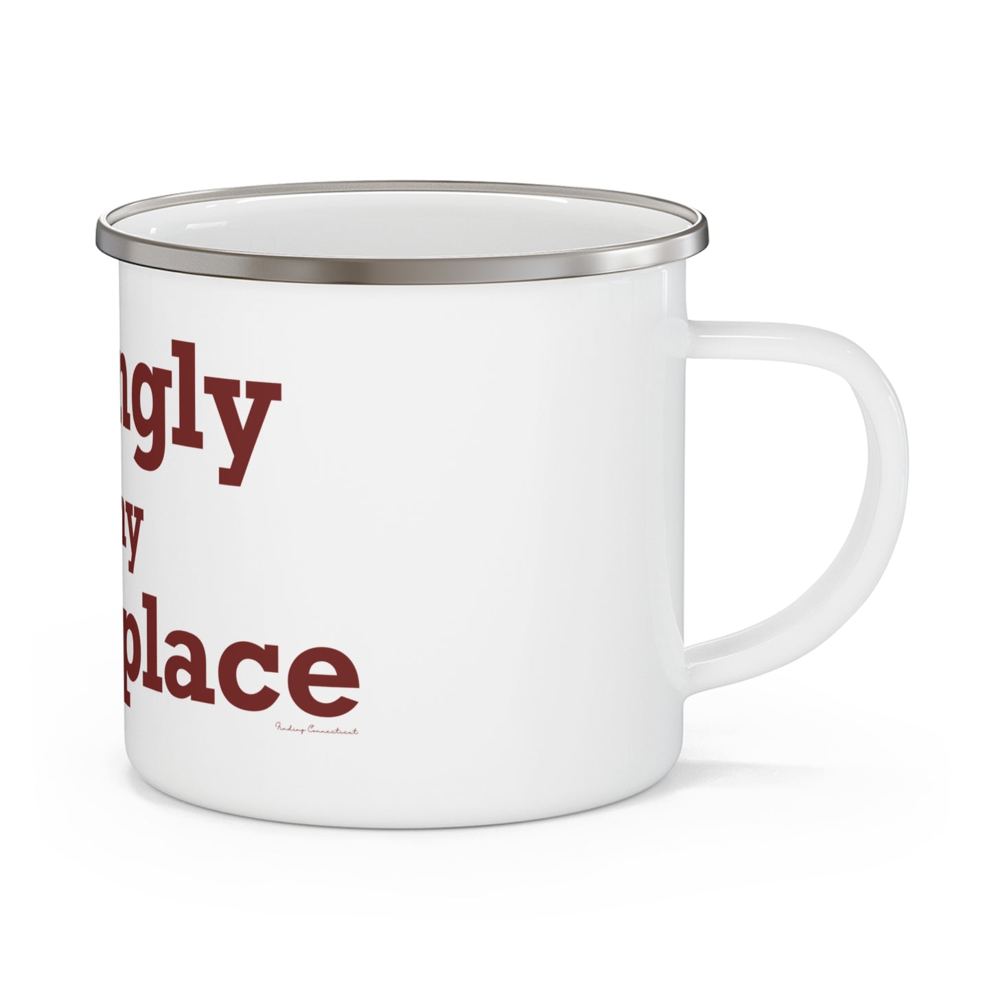 Killingly is My Happy Place Enamel Camping Mug
