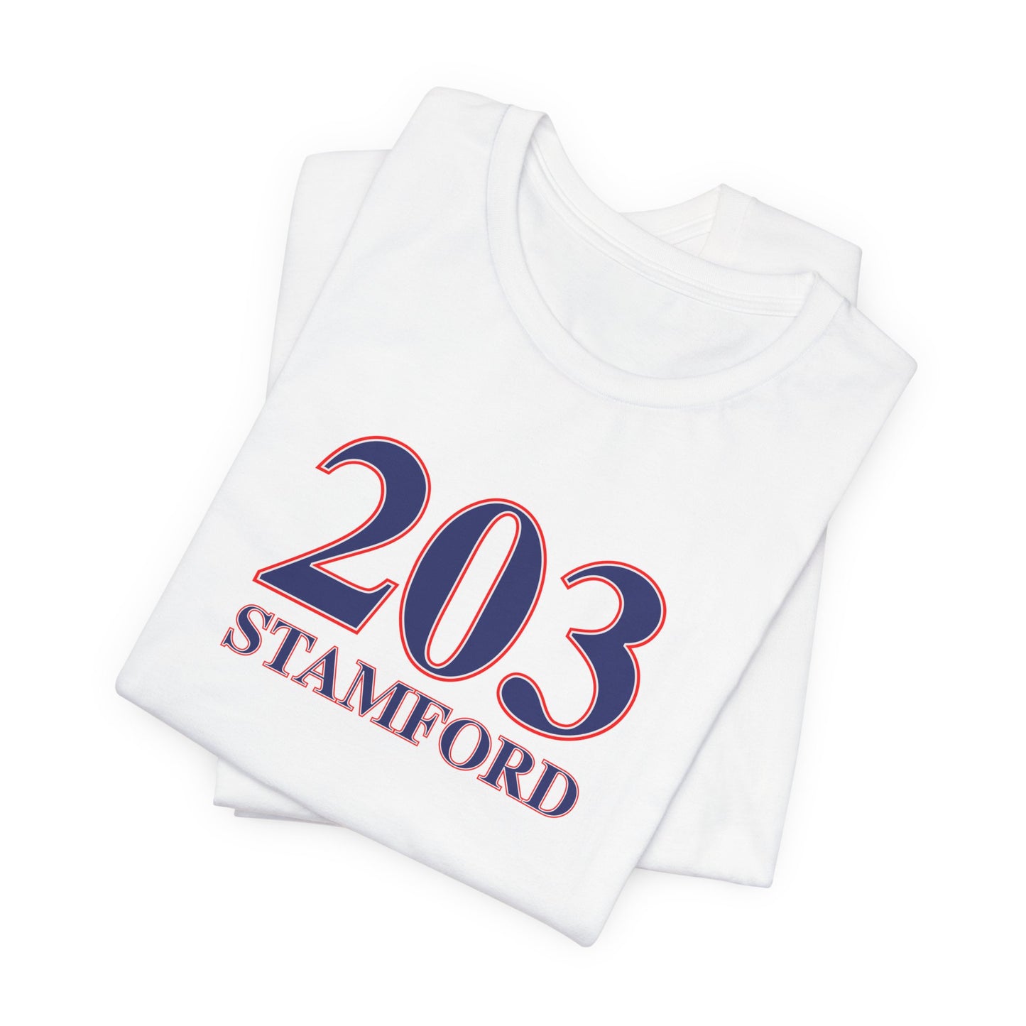 203 Stamford Red, White & Blue Unisex Jersey Short Sleeve T-Shirt