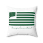 Orange Connecticut St. Patrick’s Day Flag Spun Polyester Square Pillow