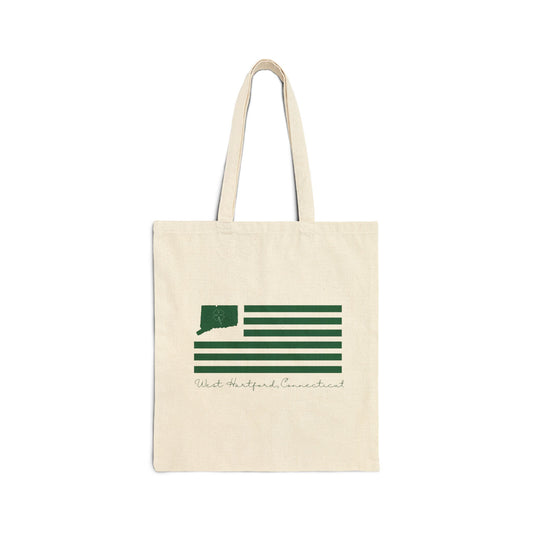 West Hartford Connecticut St. Patrick’s Day Flag Cotton Canvas Tote Bag