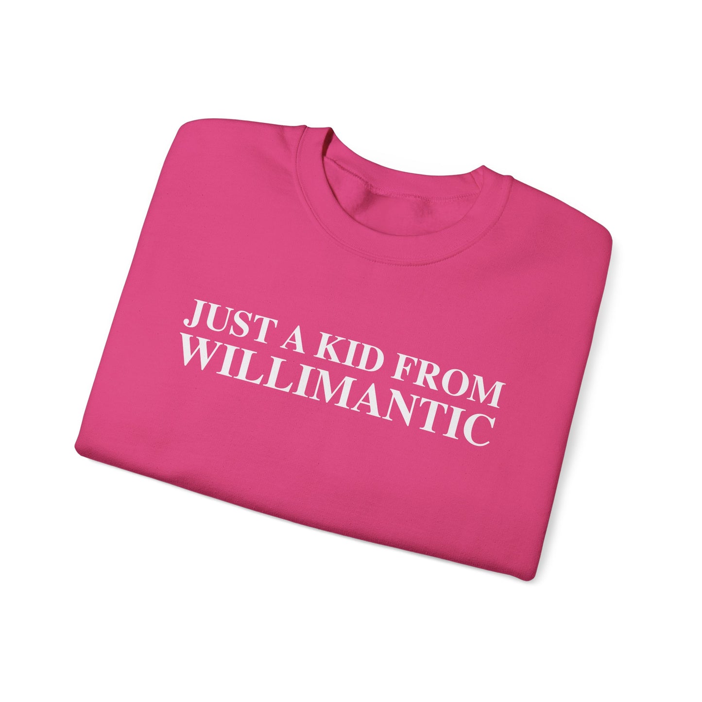 Just a kid from Willimantic Unisex Heavy Blend™ Crewneck Sweatshirt