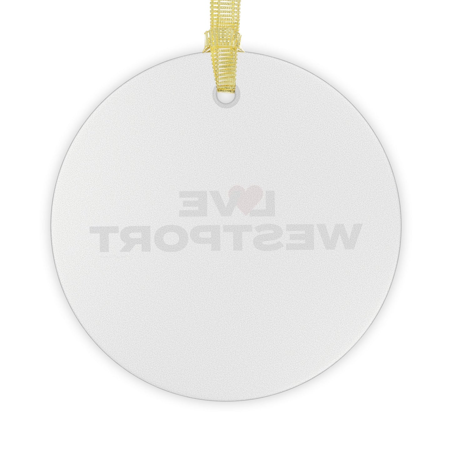 Love Westport Glass Ornaments