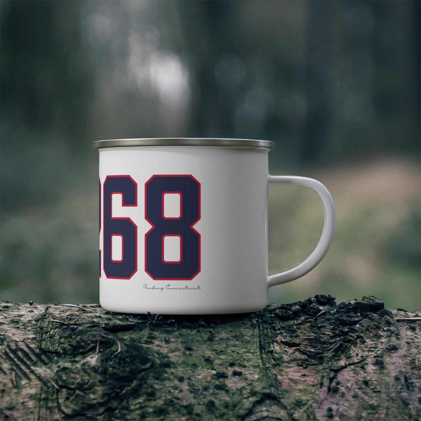 06268 Storrs Connecticut Zip Code Enamel Camping Mug