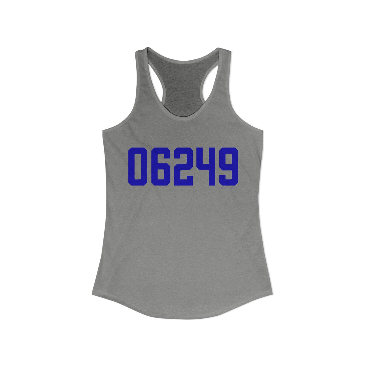 06249 Lebanon Connecticut Zip Code Women's Ideal Racerback Tank Top