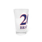 Branford Red, White & Blue Pint Glass, 16oz
