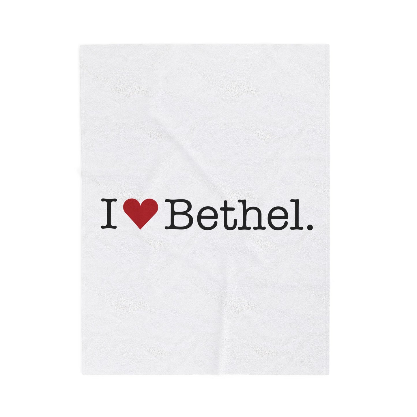 I Heart Bethel. Velveteen Plush Blanket