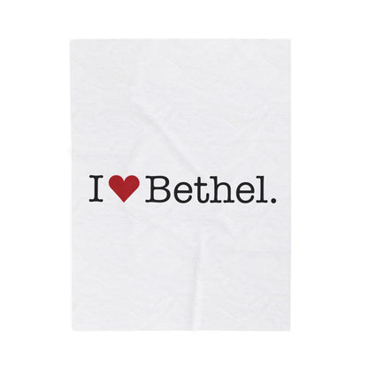 I Heart Bethel. Velveteen Plush Blanket