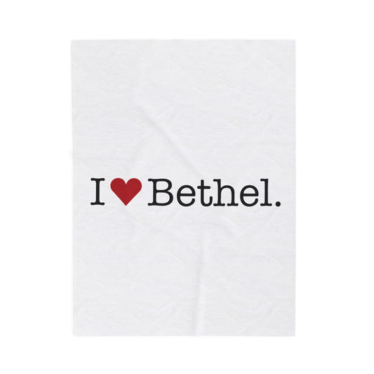 I Heart Bethel. Velveteen Plush Blanket