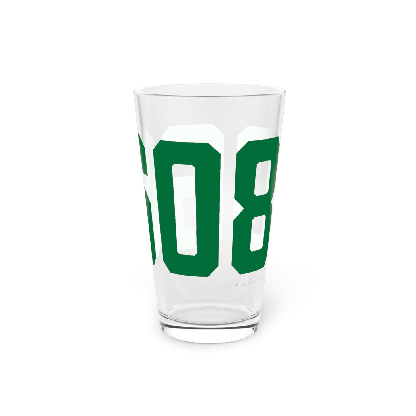 06608 Bridgeport Connecticut Zip Code Pint Glass, 16oz