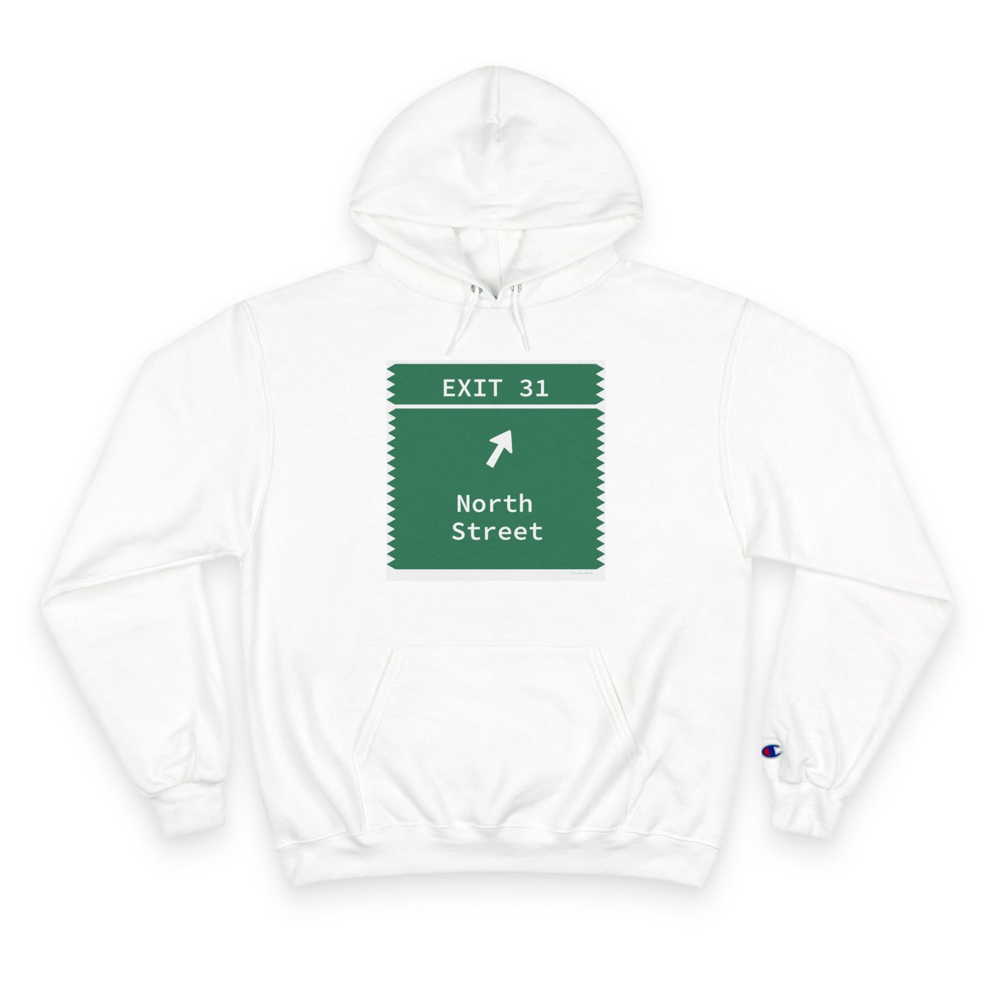 Vintage Merritt Parkway Exit 31 Sign Champion Hoodie