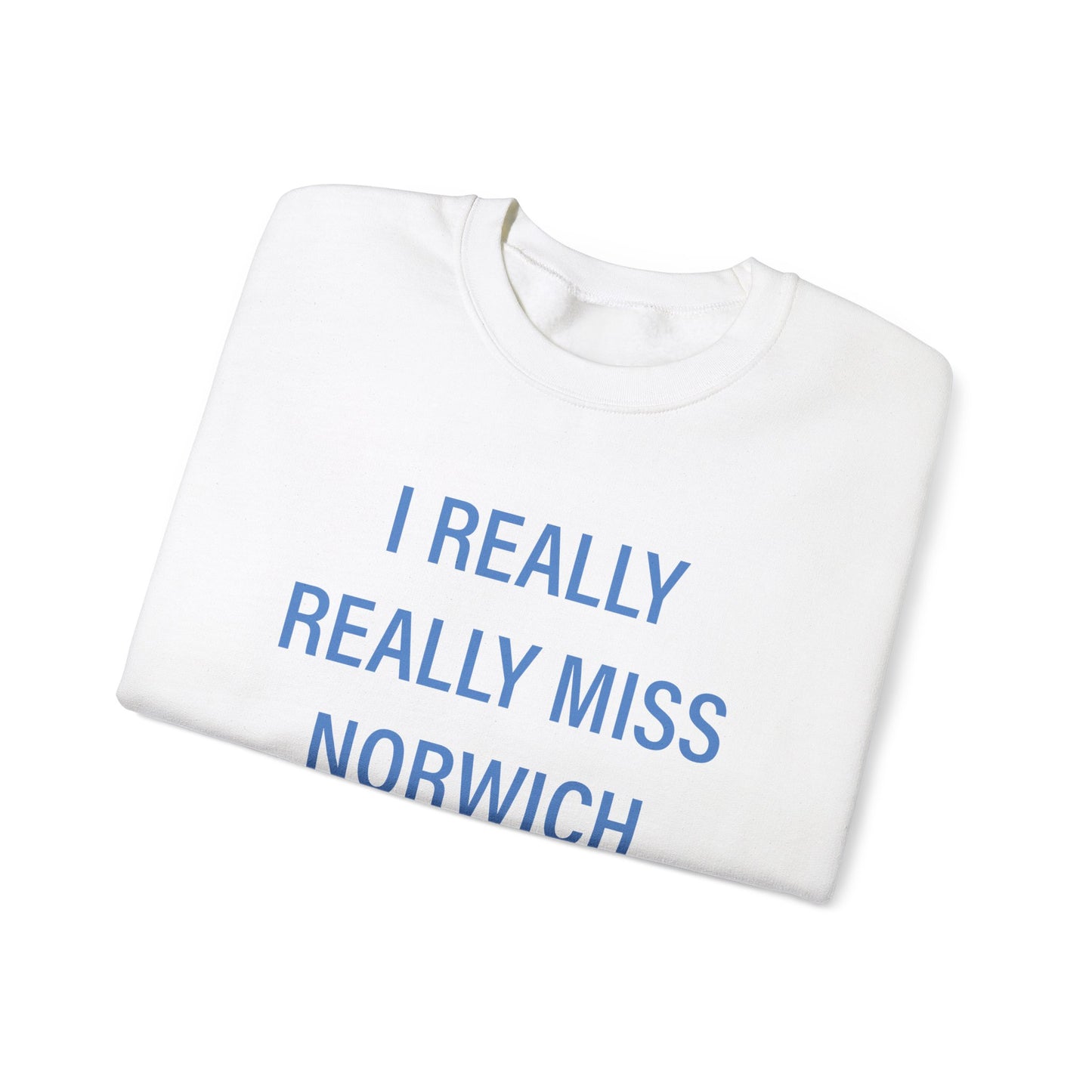 I Really Really Miss Norwich Unisex Heavy Blend™ Crewneck Sweatshirt