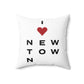 Newtown Vision Spun Polyester Square Pillow