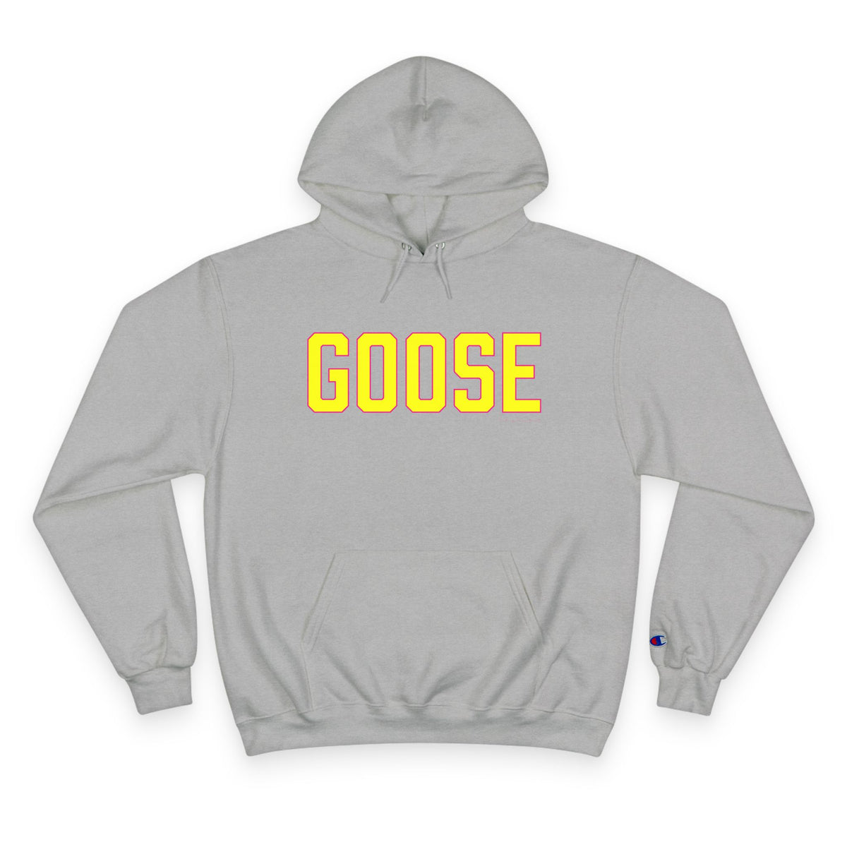 Goose ZIp Code Yellow & Pink  Champion Hoodie