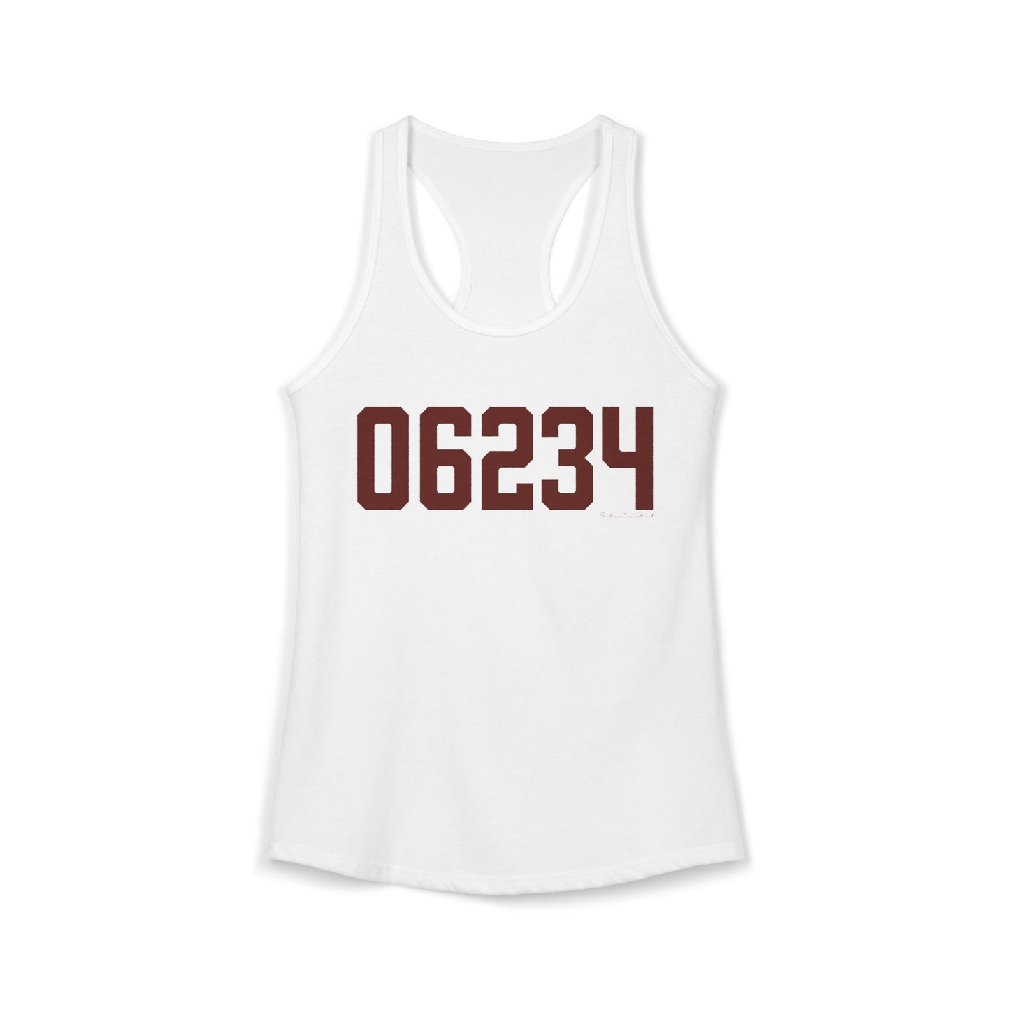 06234 Brooklyn Connecticut Zip Code Women's Ideal Racerback Tank Top