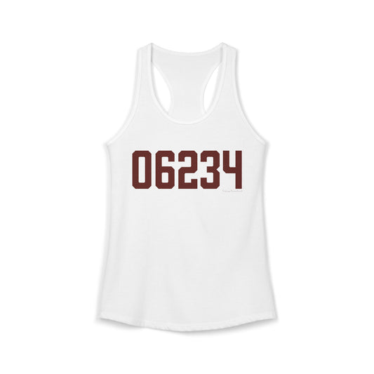 06234 Brooklyn Connecticut Zip Code Women's Ideal Racerback Tank Top