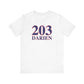 203 Darien Red White & Blue Unisex Jersey Short Sleeve T-Shirt
