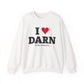 I Heart DARN Unisex Heavy Blend™ Crewneck Sweatshirt