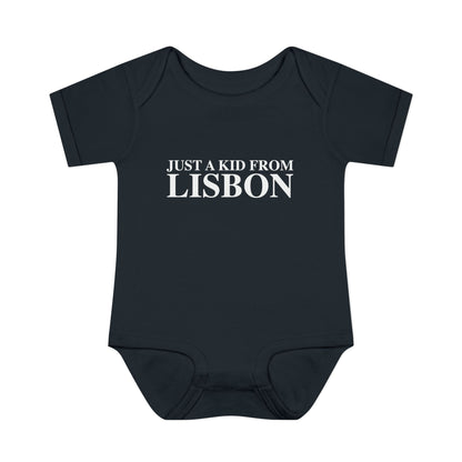 Just a kid from Lisbon Infant Baby Rib Bodysuit