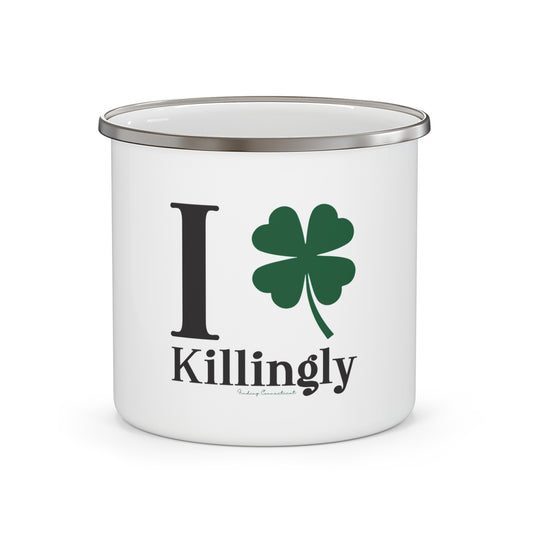 I Clover Killingly Enamel Camping Mug