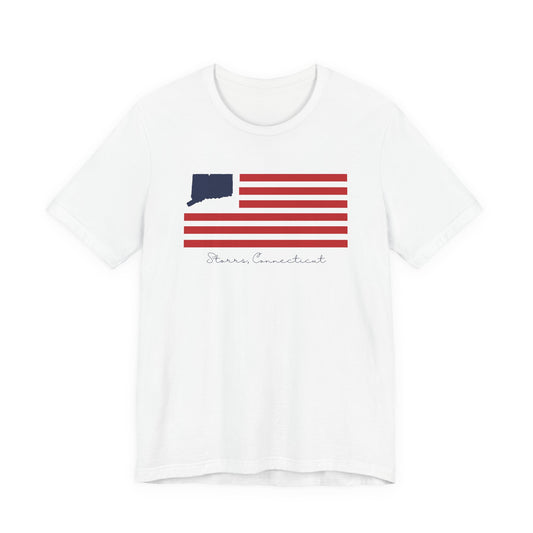 Storrs Connecticut Flag Unisex Jersey Short Sleeve T-Shirt