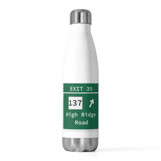 Vintage Merritt Parkway Exit 35 Sign 20oz Insulated Bottle