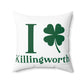 I Clover Killingworth Spun Polyester Square Pillow