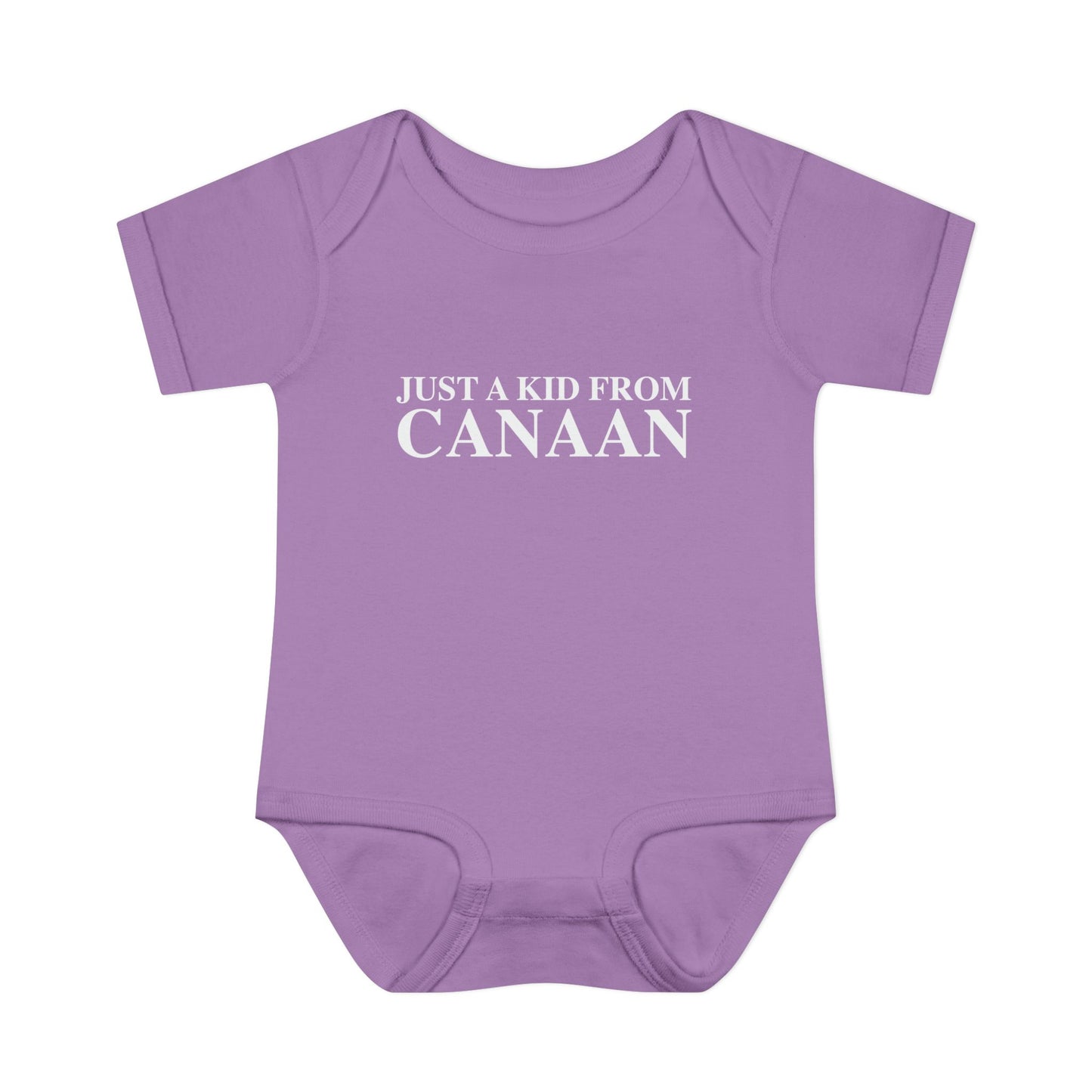 Just a kid from Canaan Infant Baby Rib Bodysuit