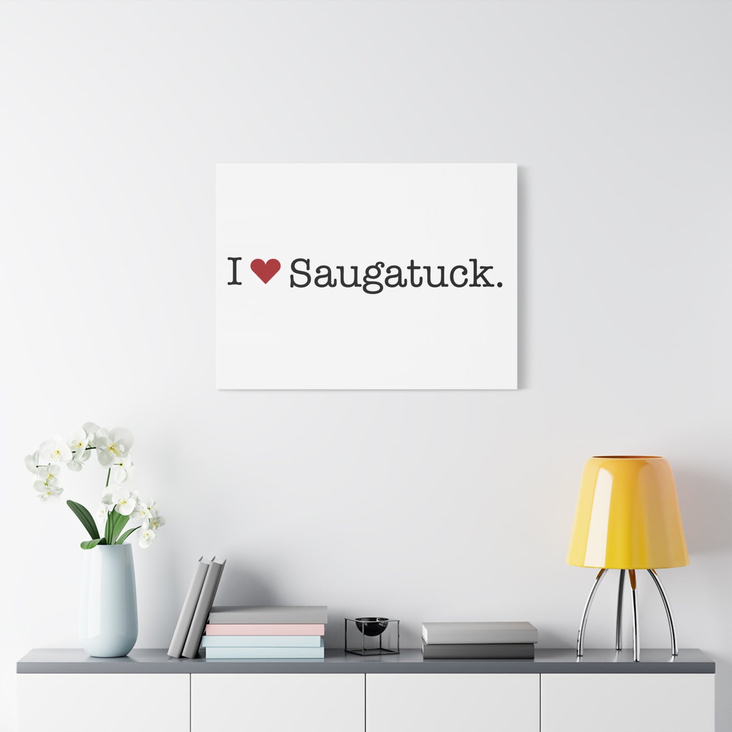 I Heart Saugatuck. Matte Canvas, Stretched, 1.25"