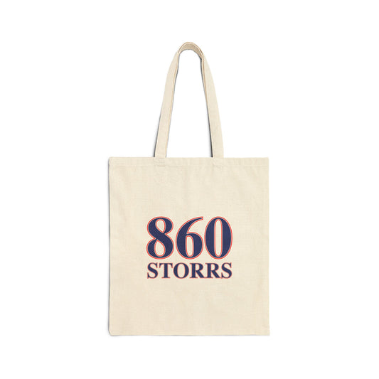 860 Storrs Red, White & Blue Cotton Canvas Tote Bag