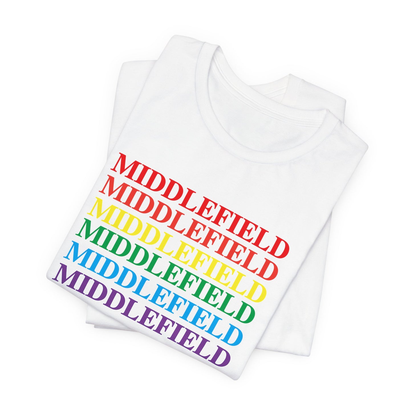 Middlefield Pride Unisex Jersey Short Sleeve Tee