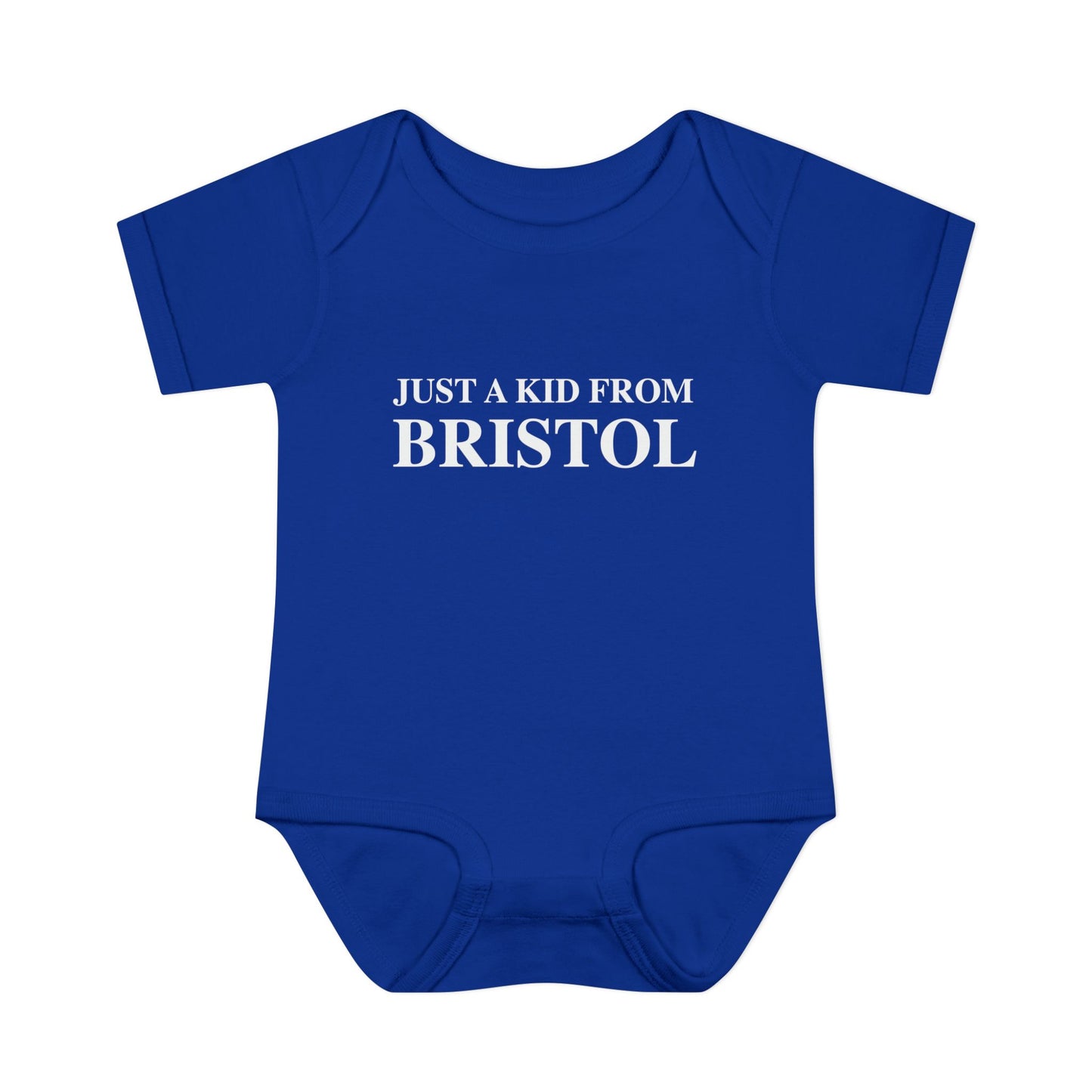 Just a kid from Bristol Infant Baby Rib Bodysuit