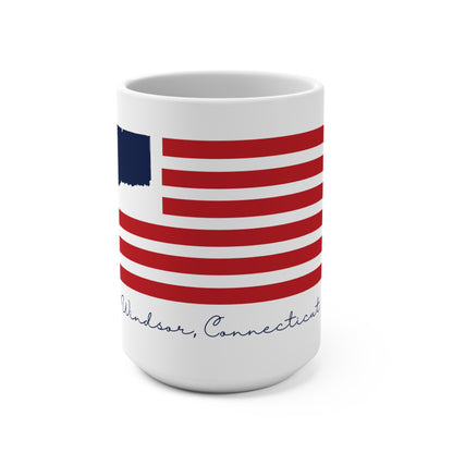 Windsor Connecticut Flag Mug 15oz