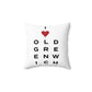 Old Greenwich Vision Spun Polyester Square Pillow