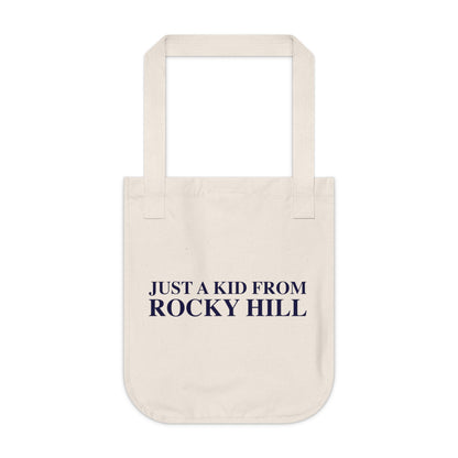 Just a kid from Rocky Hill Organic Canvas Tote Bag