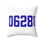 06281 Woodstock Connecticut Zip Code Spun Polyester Square Pillow