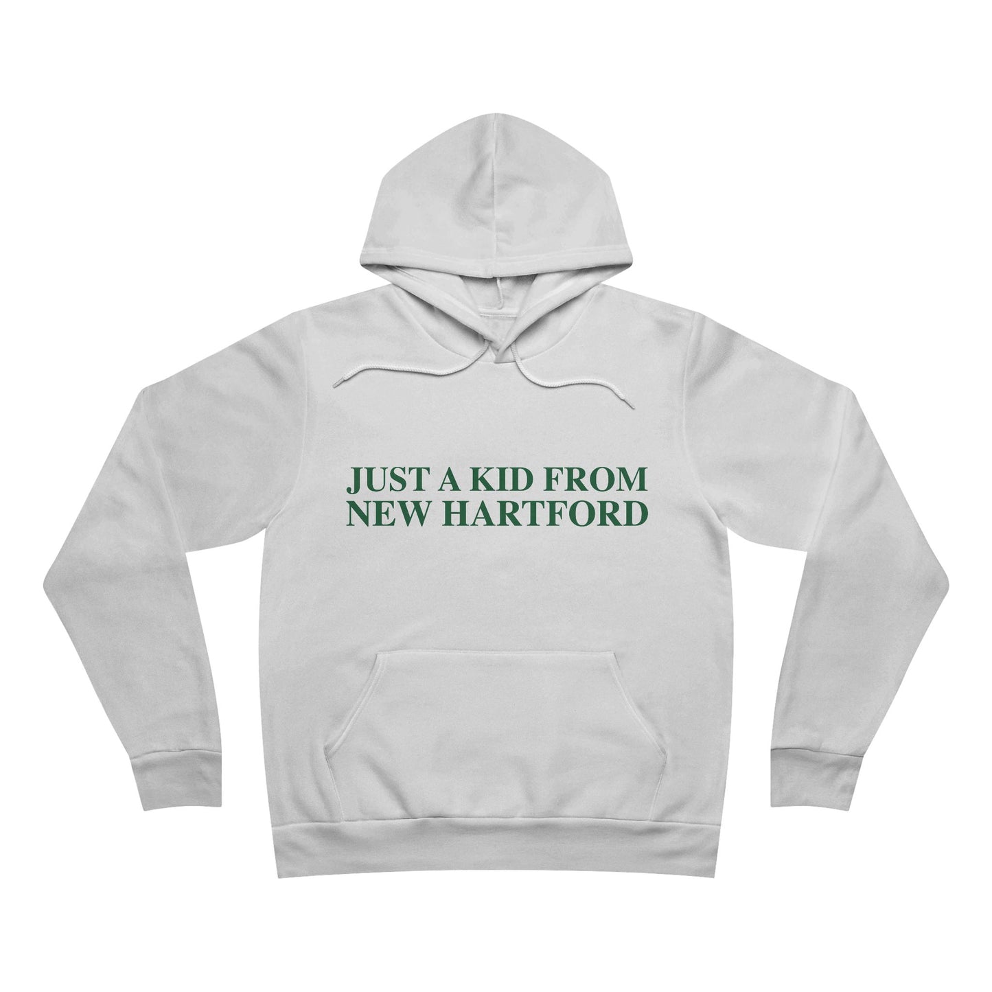 Just a kid from New Hartford Unisex Sponge Fleece Pullover Hoodie