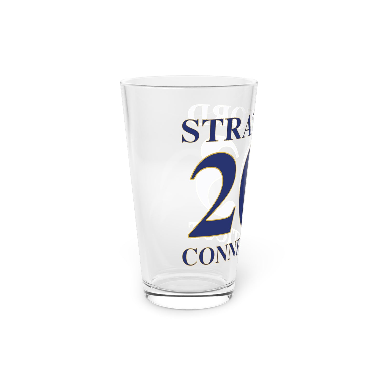 Stratford 203 Connecticut  Pint Glass, 16oz