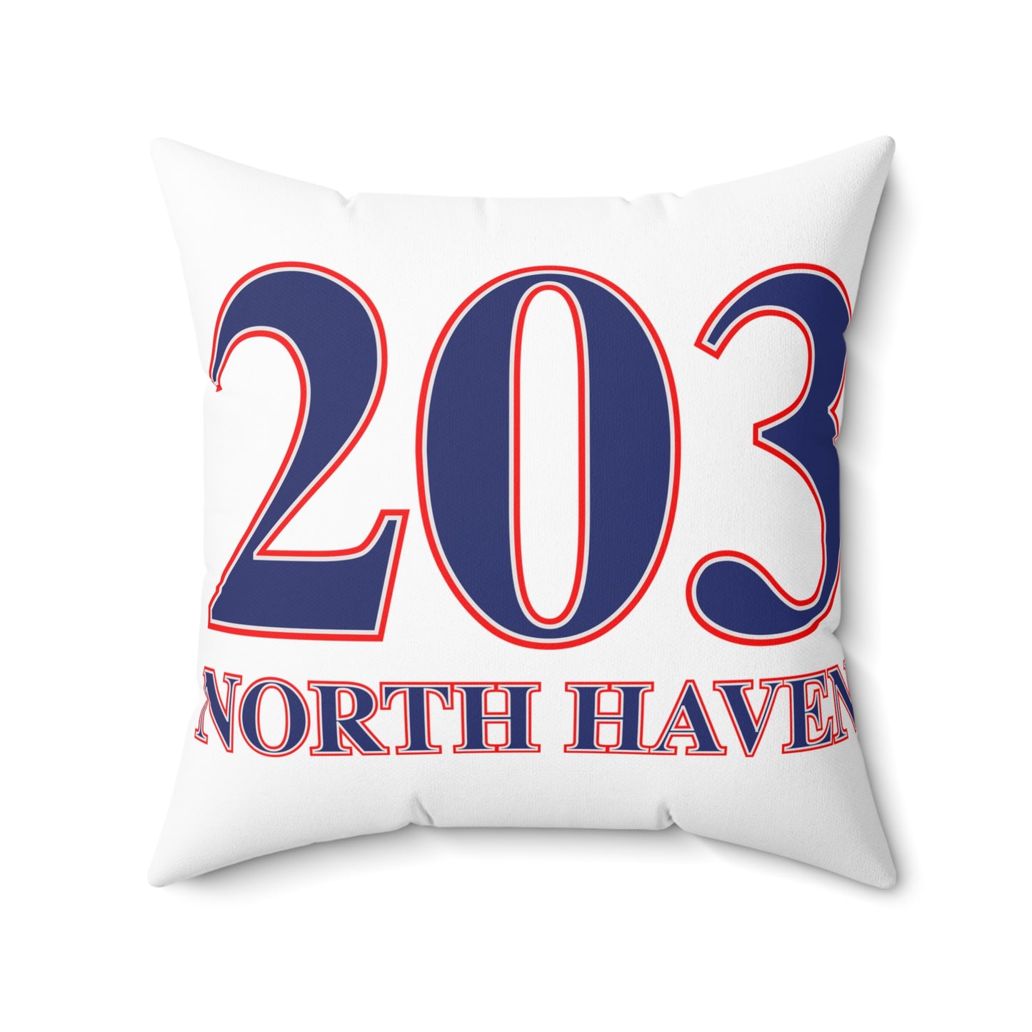203 North Haven Red White & Blue Spun Polyester Square Pillow