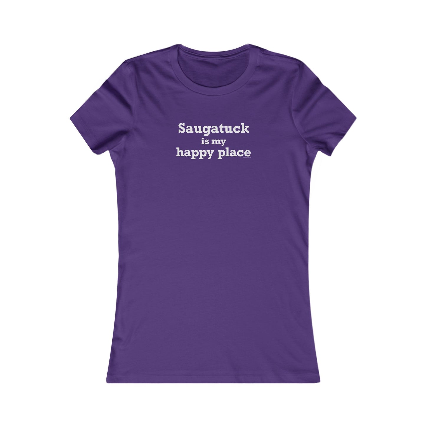Saugatuck Is My Happy Place Women's Favorite T-Shirt