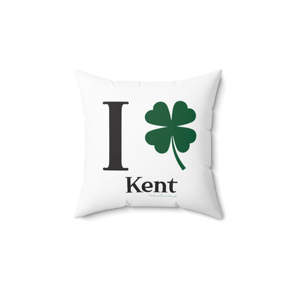 I Clover Kent Spun Polyester Square Pillow