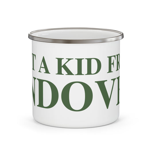 Just a kid from Andover Enamel Camping Mug