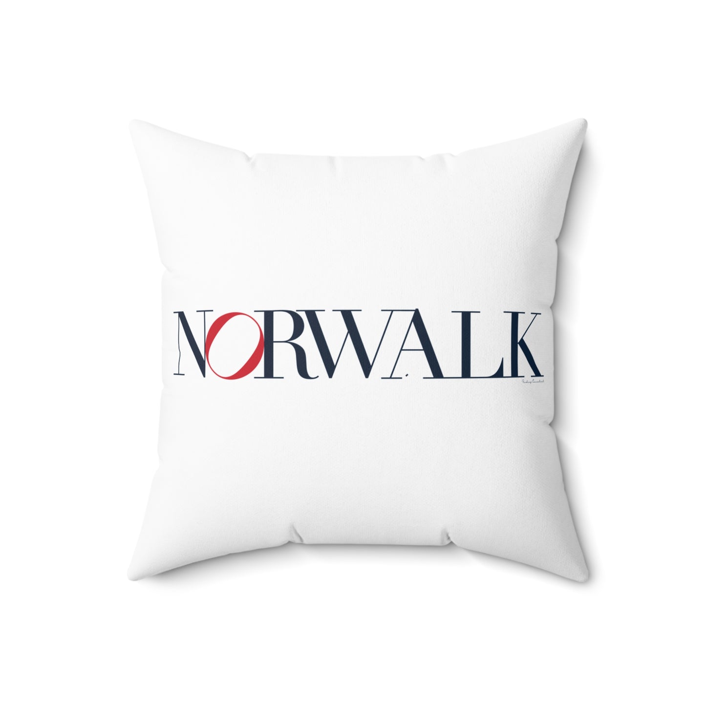 41 Tilt Norwalk Spun Polyester Square Pillow