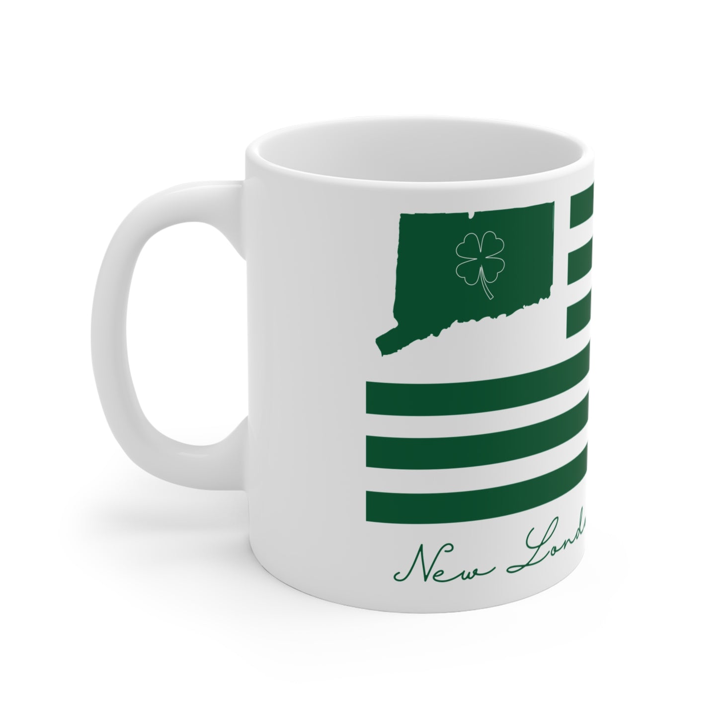 New London Connecticut St. Patrick’s Day Flag Mug 11oz