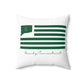 Granby Connecticut St. Patrick’s Day Flag Spun Polyester Square Pillow