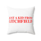 Just a kid from Litchfield Polyester Square Pillow