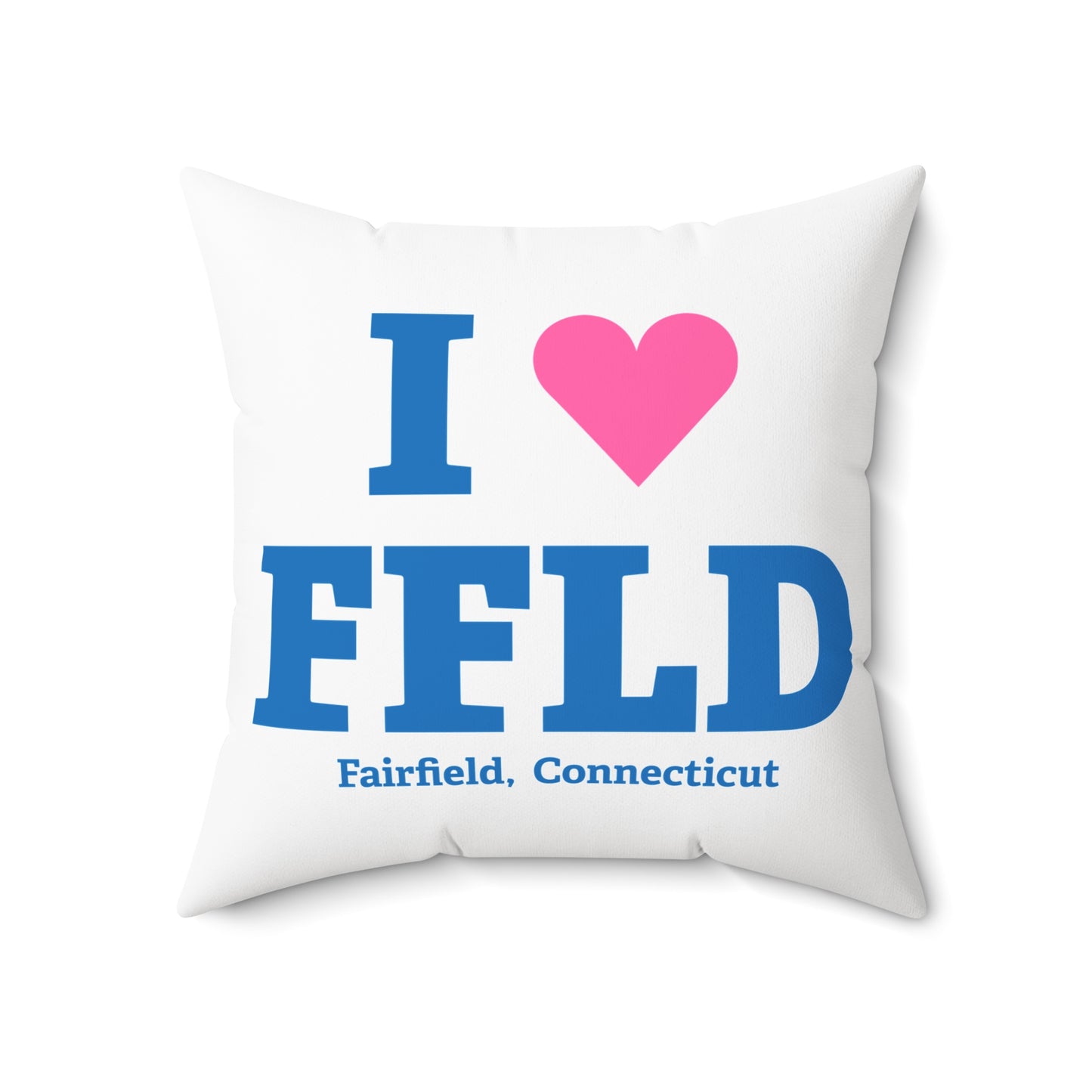 I Heart FFLD Spun Polyester Square Pillow
