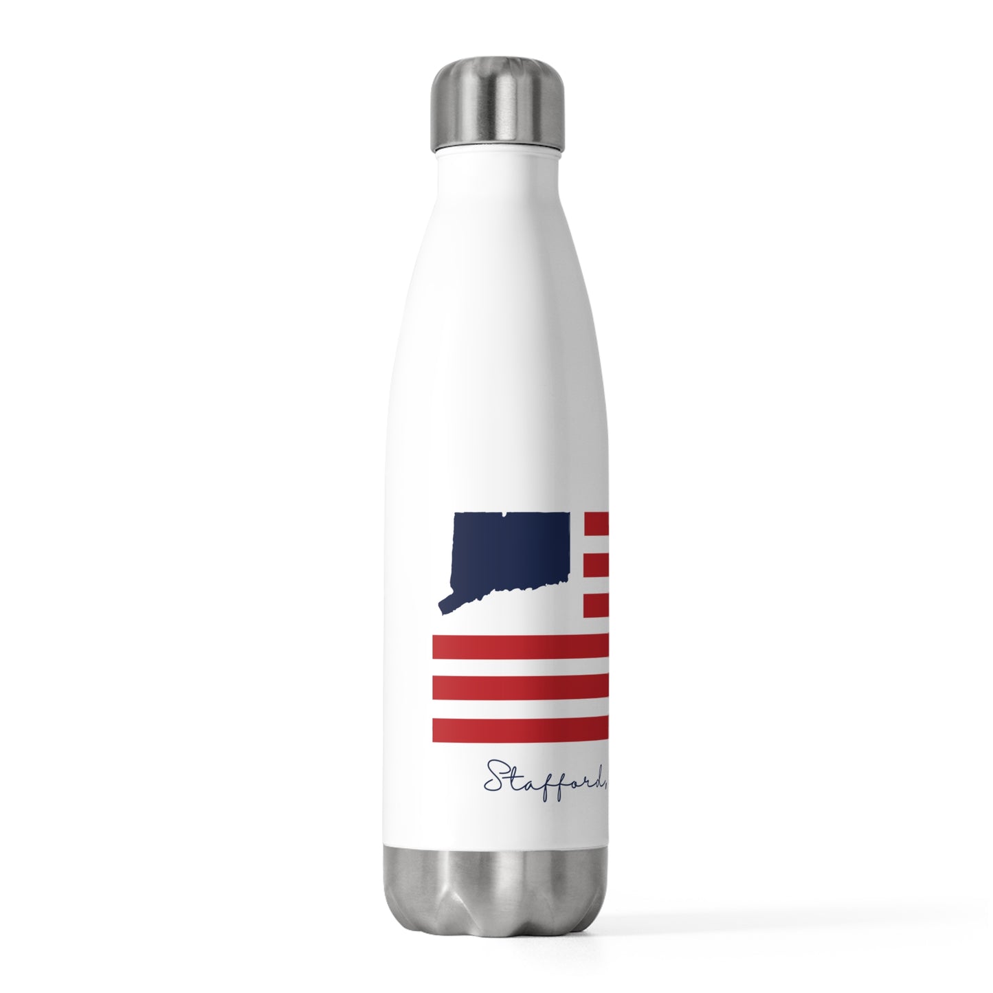 Stafford Connecticut Flag 20oz Insulated Bottle