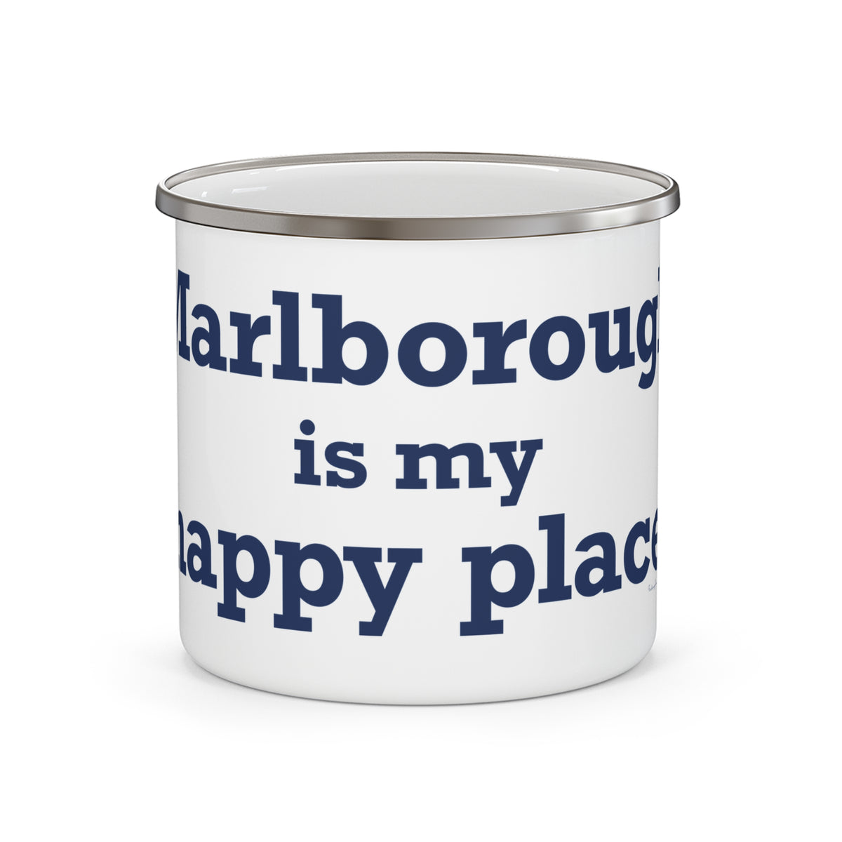 Marlborough is My Happy Place Enamel Camping Mug