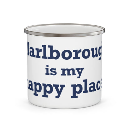 Marlborough is My Happy Place Enamel Camping Mug
